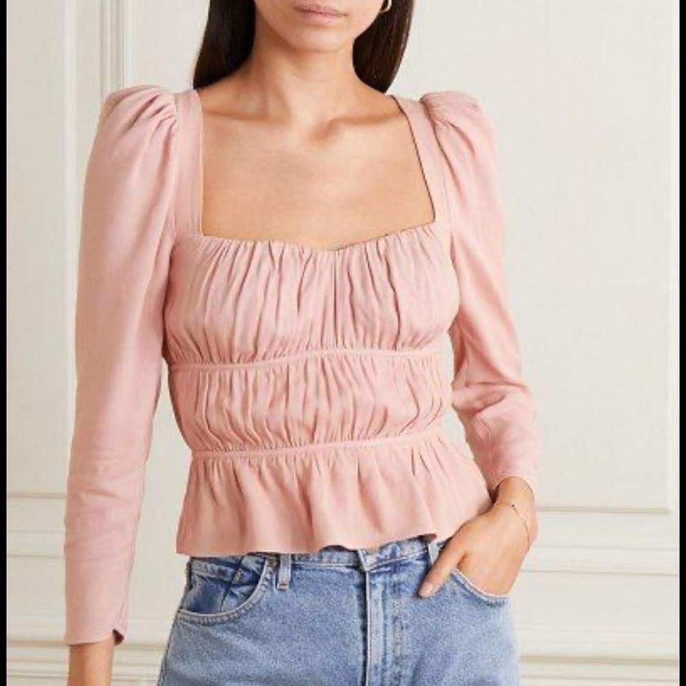 Reformation Women's Pink Blouse Size XS
